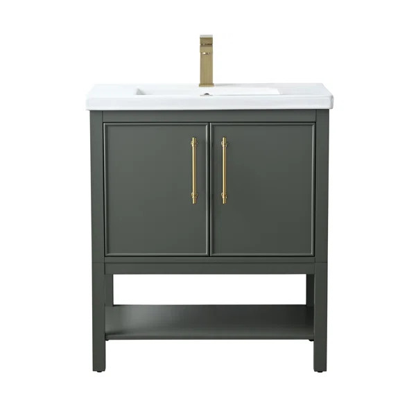 Jewell 30'' Single Bathroom Vanity with Ceramic Top | Wayfair North America