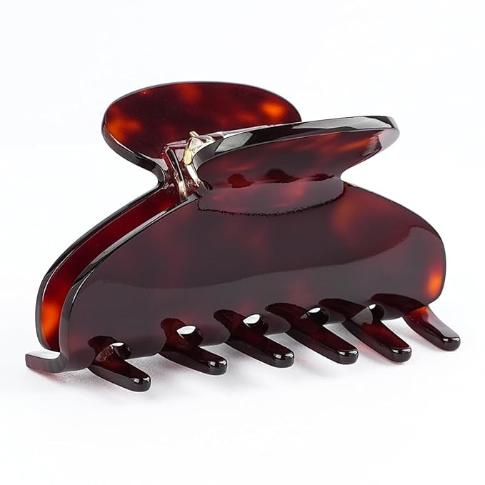 MAORULU Medium Cute Acetate Hair Claw Clip for Women Girls, 3 Inch Tortoise Shell Claw Clips for ... | Amazon (US)