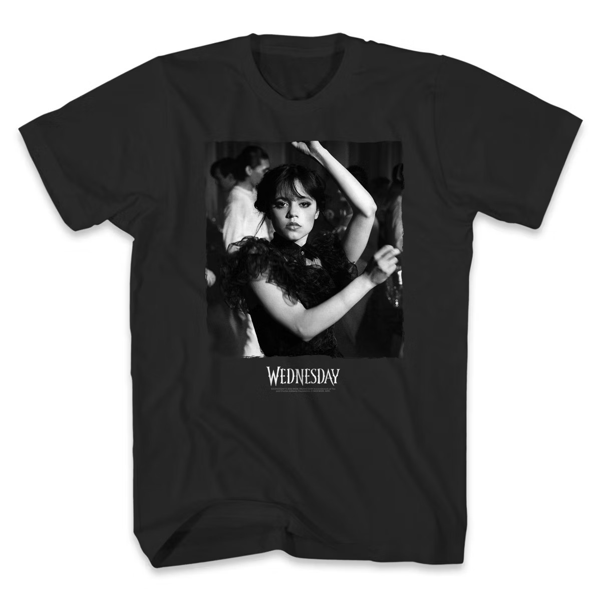 Men's Netflix Wednesday Short Sleeve Graphic T-Shirt - Charcoal Gray | Target