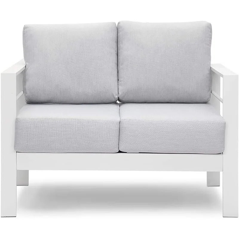 Jaxon 50'' Wide Outdoor Loveseat with Cushions | Wayfair North America