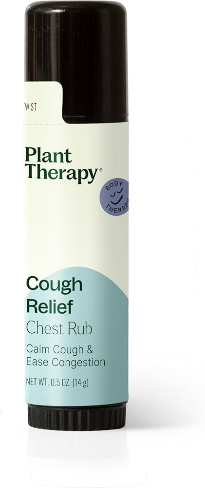 Plant Therapy Cough Relief Clearing Chest Rub 0.5 oz Helps Ease Congestion & Calm Coughs, Support... | Amazon (US)