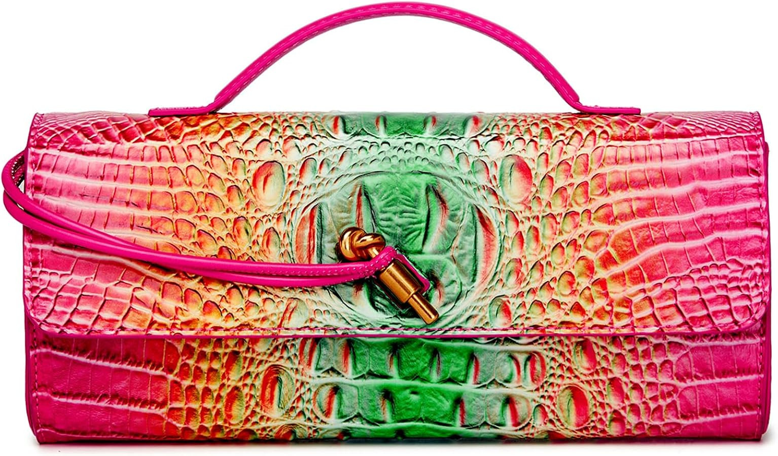 Trendy Women Crocodile Evening Clutch Purse Crossbody Shoulder Handbag Cute Vegan Leather Satchel... | Amazon (US)