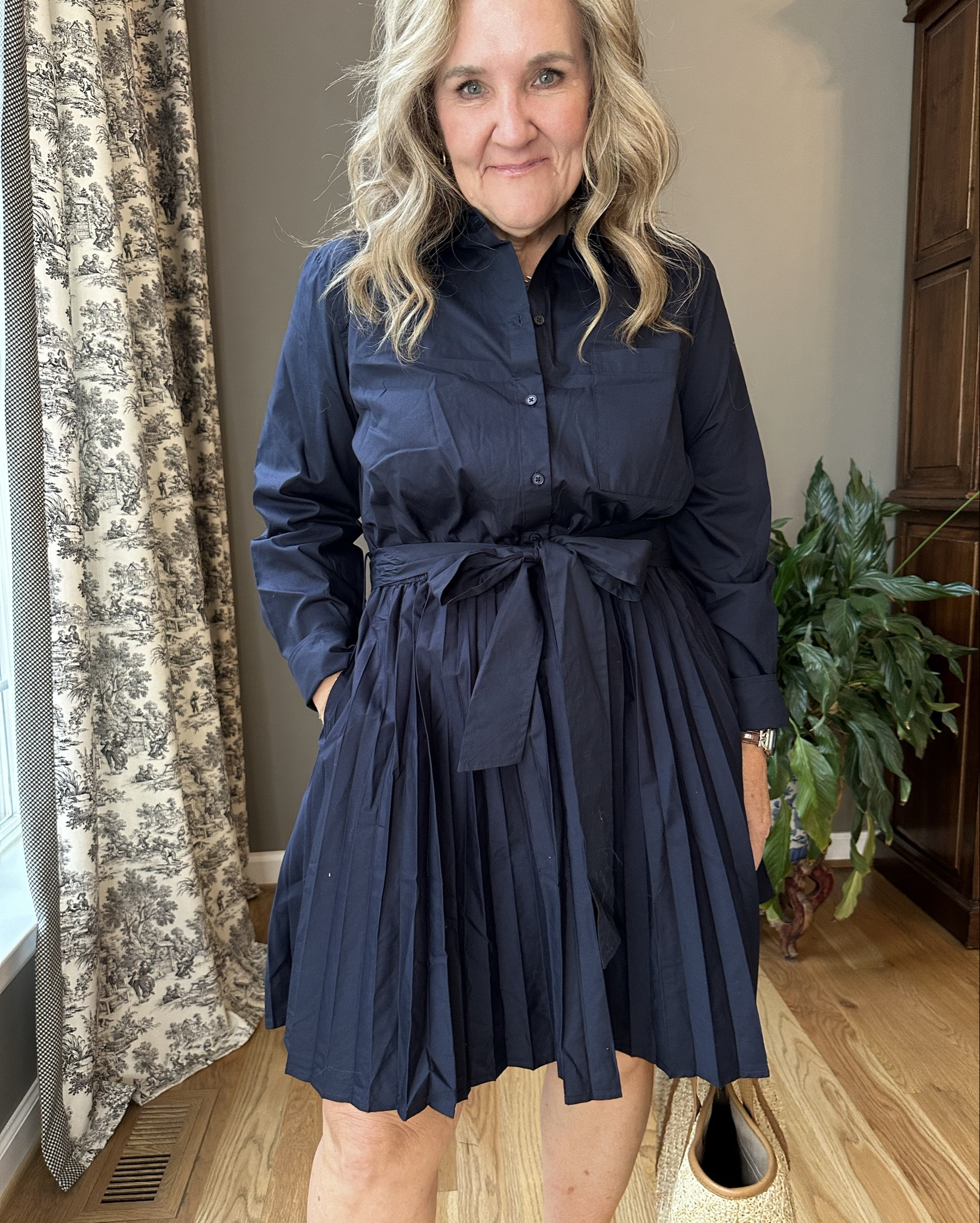 Walmart dress. Super cute and preppy! 
I’m wearing a large/my larger size. 

Wear with slides or sneakers. It works with both! 



#LTKOver40 #LTKFindsUnder50 #LTKWorkwear