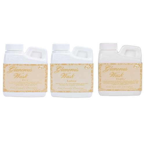 Elanze Designs Tyler Candle Glamorous and Luxurious High Efficient Wash 4 ounce Scented Fine Laundry Detergent Pack of 3; Diva, Kathina, Trophy | Amazon (US)