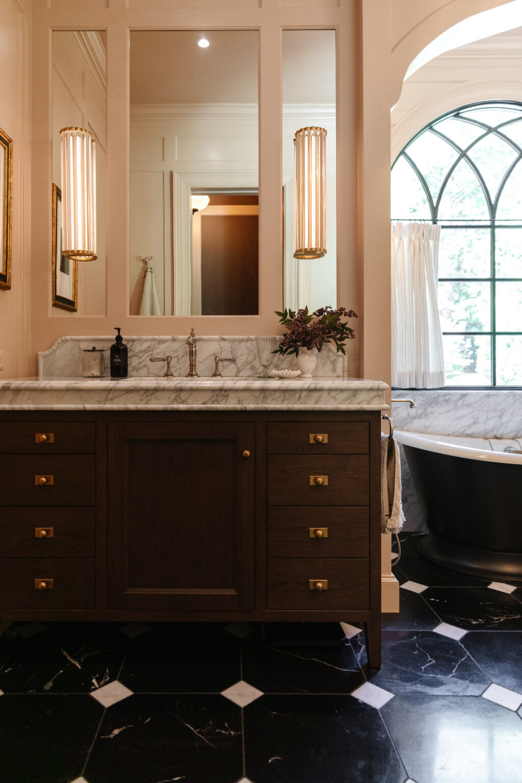 The full reveal of the primary bathroom is up on ChrisLovesJulia.com 🤎

#LTKHome #LTKselfcare #LTKStyleTip