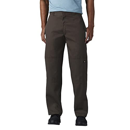 Dickies Men's Loose Fit Double Knee Work Pants, Dark Brown | Amazon (US)