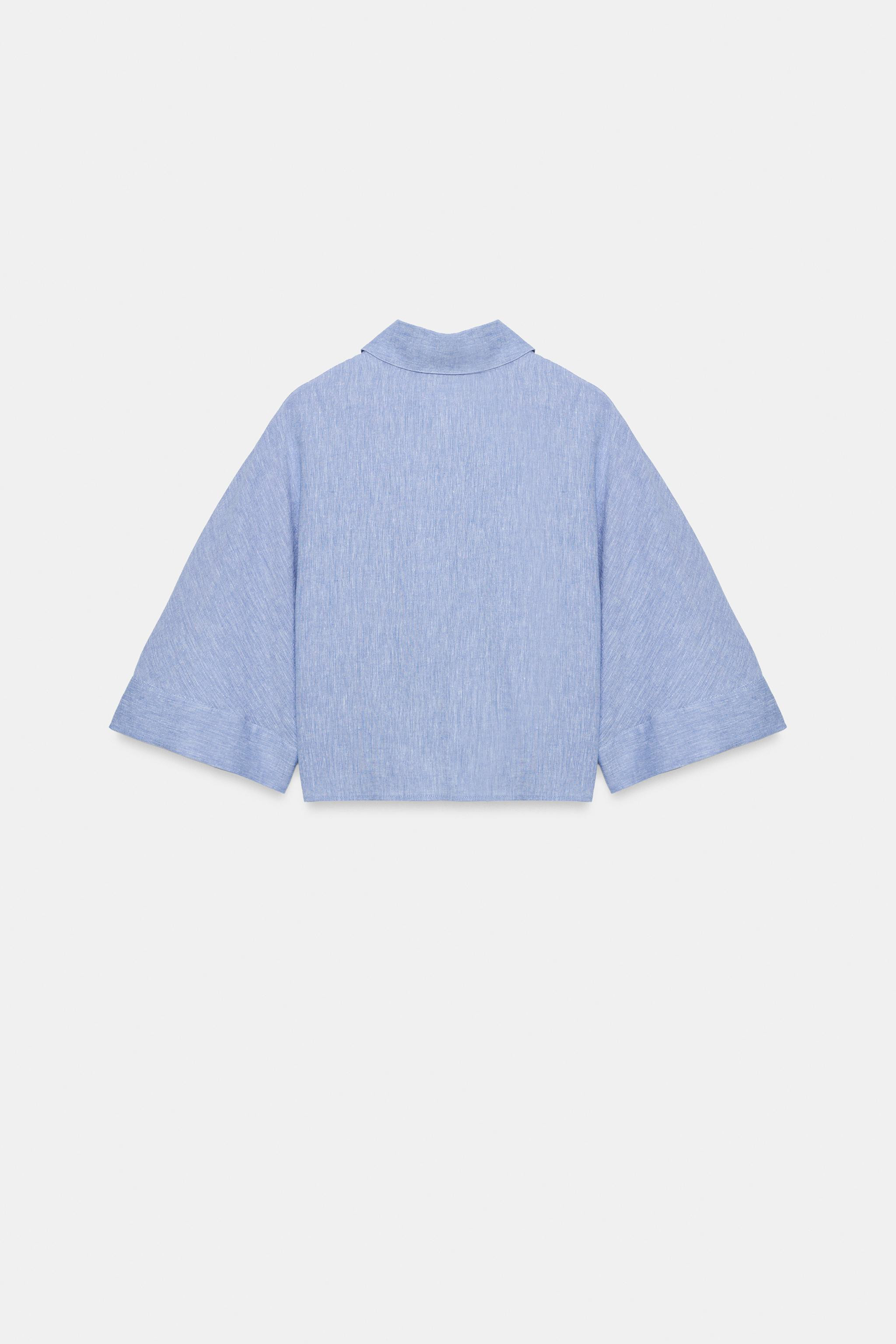 KNOTTED LINEN SHIRT | Zara US