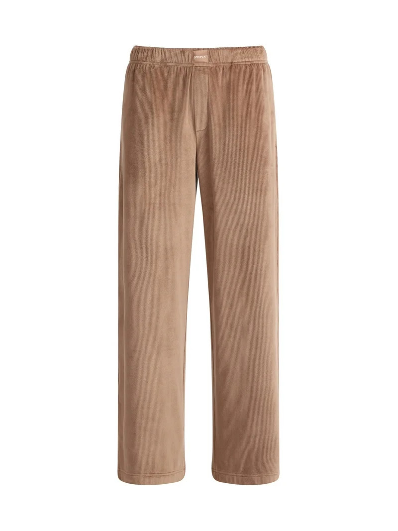 Joyspun Women's Velour Wide-Leg Sleep Pants, Size XS-3X | Walmart (US)