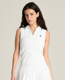 Rib Sleeveless Polo | Wilson Sporting Goods