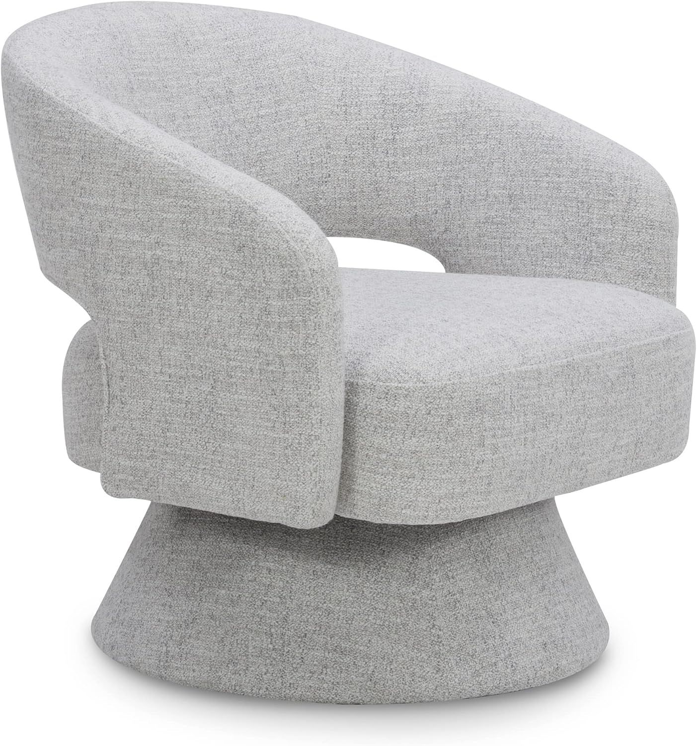 CHITA Swivel Accent Chair Armchair, Fabric Barrel Chair for Living Room Bedroom, White (Multi-Col... | Amazon (US)