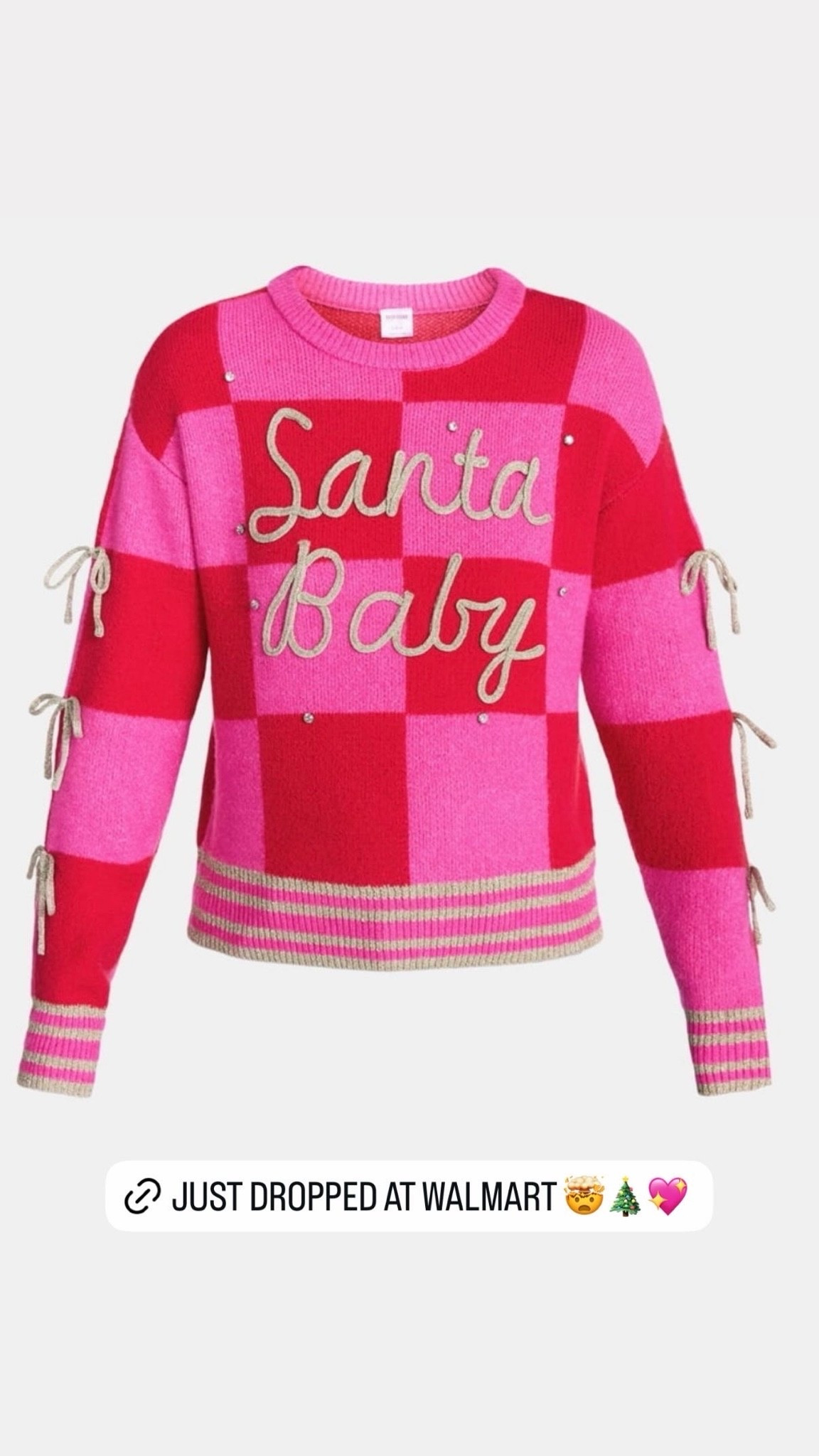 How cute is this Christmas sweater from Walmart?! Now I can’t get Santa Baby outta my head 🎶🎄💖

#LTKSeasonal #LTKHome #LTKBeauty