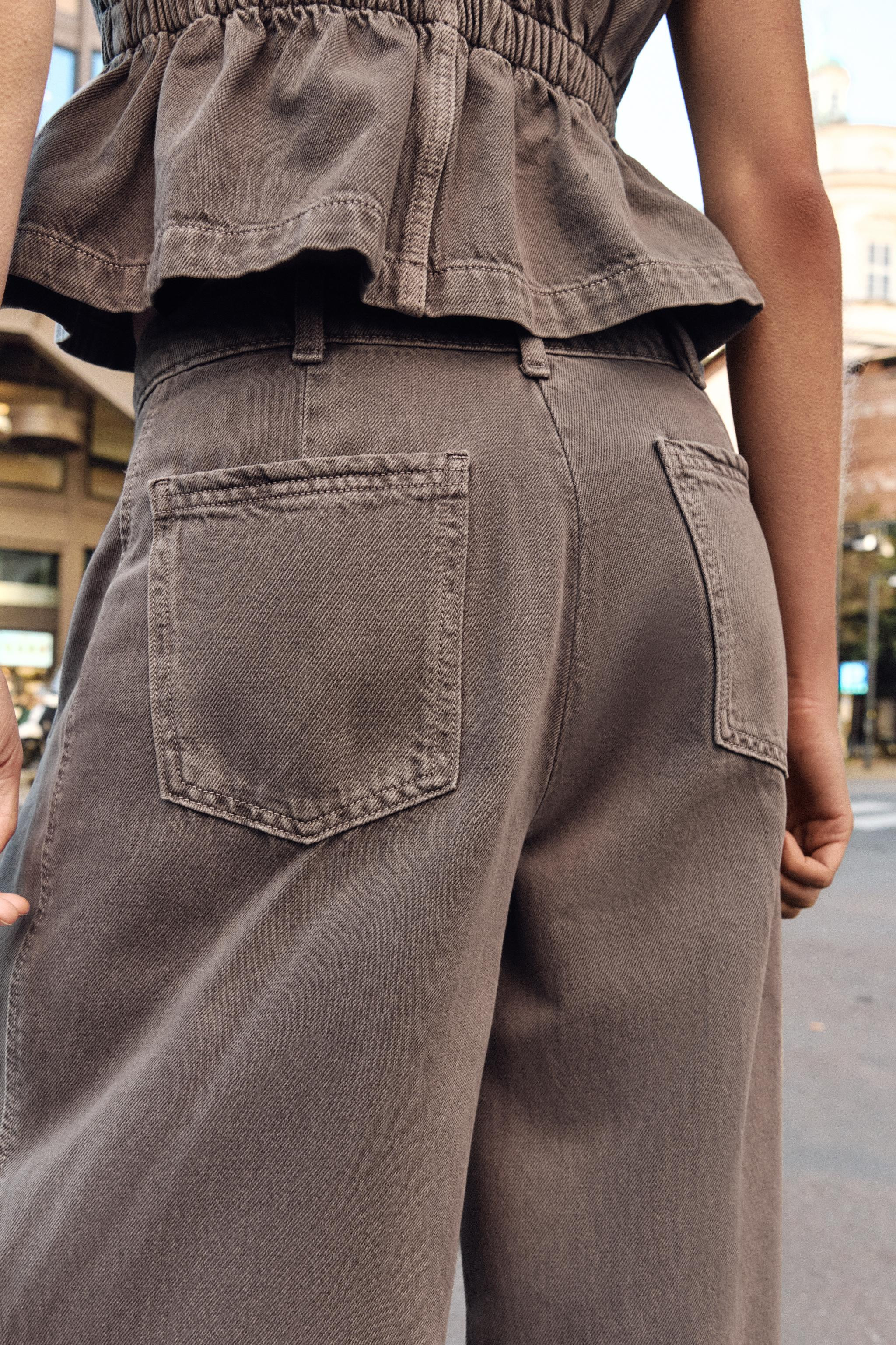 Z1975 MID-RISE WIDE LEG DART JEANS | Zara US