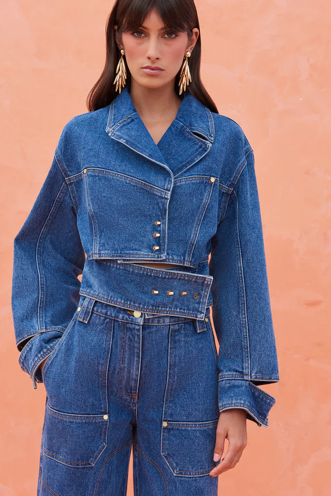 GEORGIA JACKET - INDIGO | Cult Gaia - US