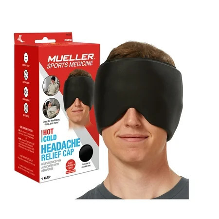 Mueller Hot/Cold Headache Relief Cap, OSFM, Black | Walmart (US)
