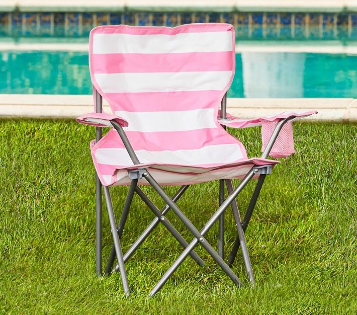 Pink Rugby Stripe Freeport Chairs | Pottery Barn Kids
