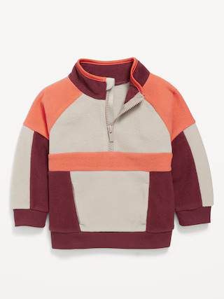 Oversized Microfleece Quarter-Zip Sweater for Toddler Boys | Old Navy (US)