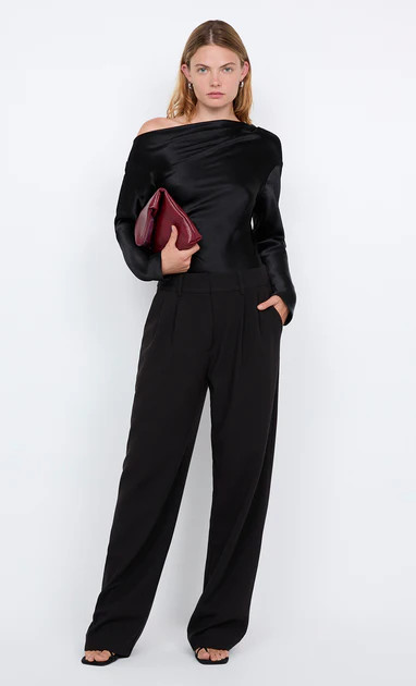 CARMELA ASYM TOP - BLACK | Bec & Bridge (Global)