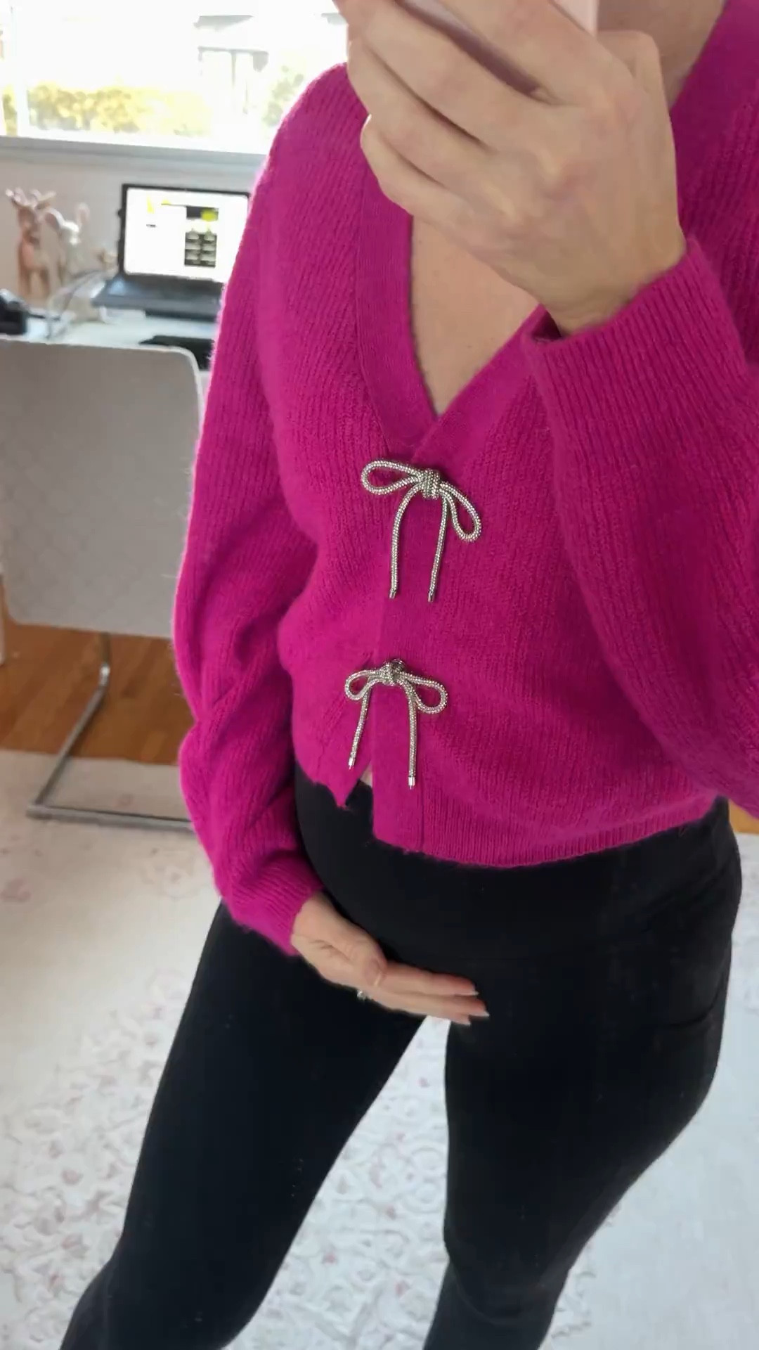 Bow cardigan 


#LTKStyleTip #LTKHoliday #LTKFindsUnder50