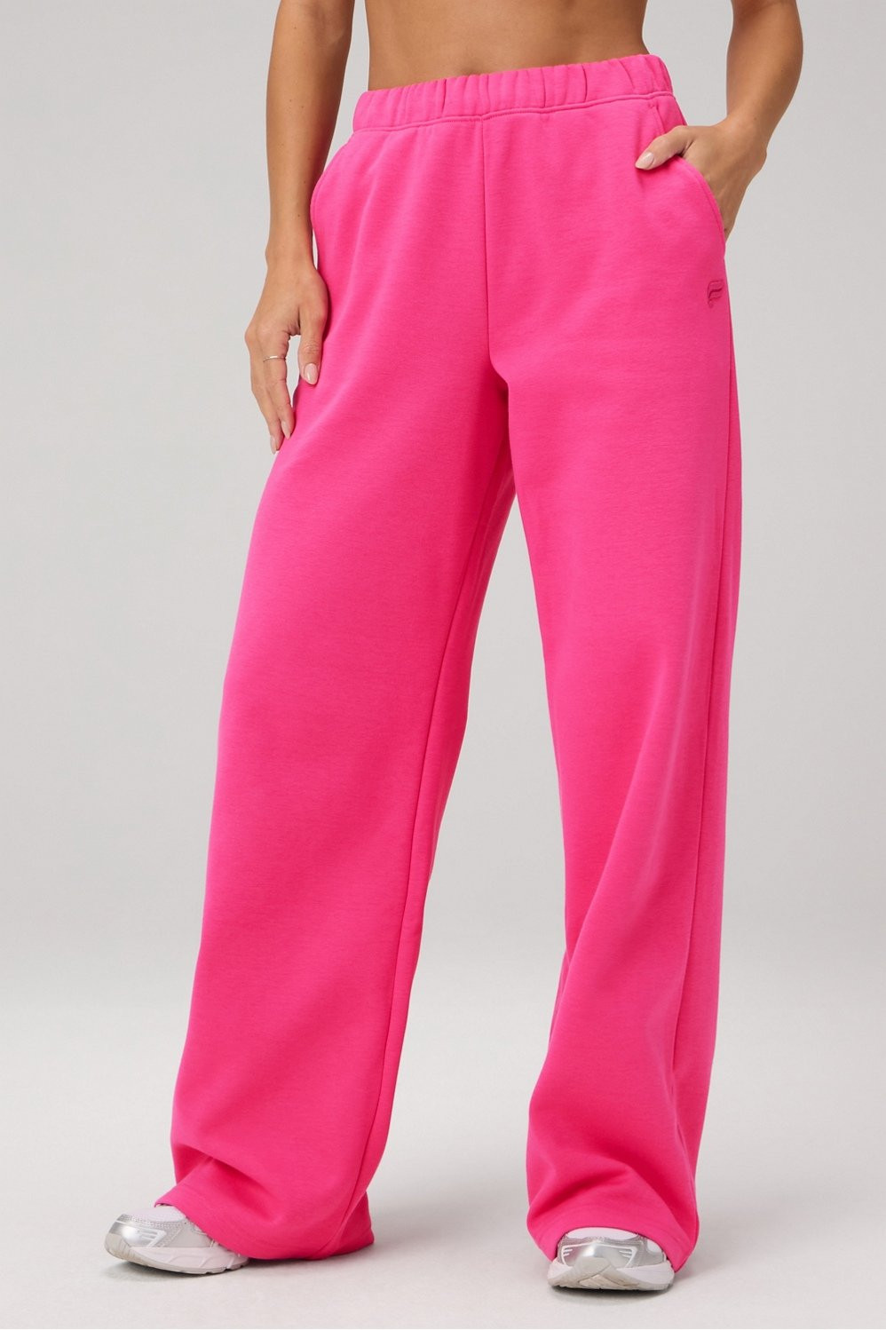 Cozy Fleece Wide Leg Sweatpant | Fabletics