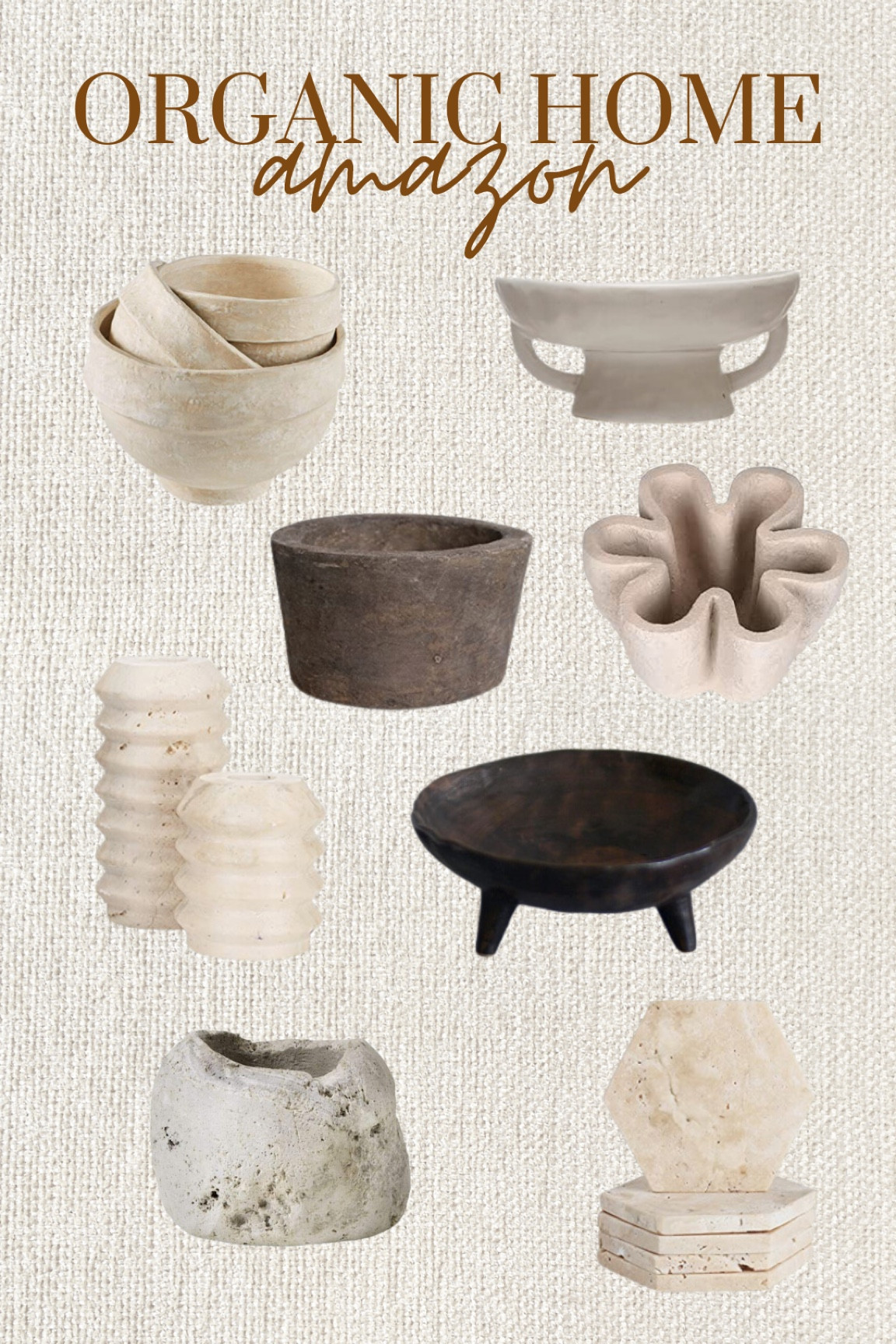 Amazon home decor - organic home decor 

#LTKstyletip #LTKGiftGuide #LTKhome