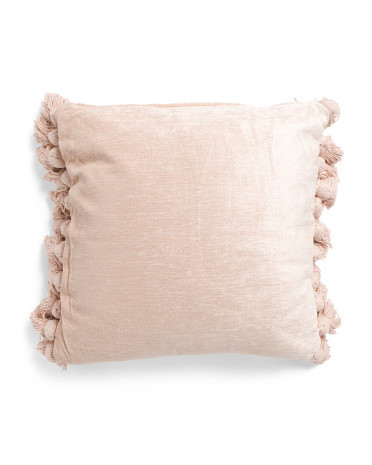 20x20 Cameo Chunky Tassel Pillow | TJ Maxx