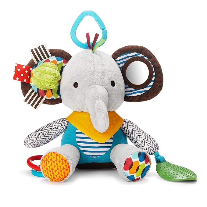 Skip Hop Bandana Buddies Baby Activity and Teething Toy with Multi-Sensory Rattle and Textures, E... | Amazon (US)