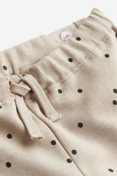 2-piece Sweatsuit - Light beige/dotted - Kids | H&M US | H&M (US + CA)