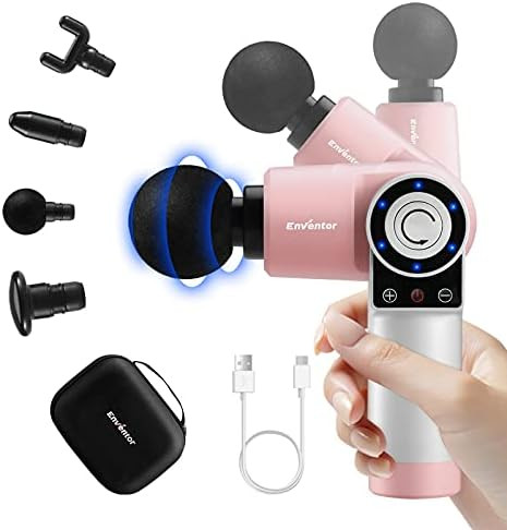 Mini Massage Gun, ENVENTOR Travel Mini Massage Gun Foldable with Percussion Massage, Ergonomic Ha... | Amazon (US)