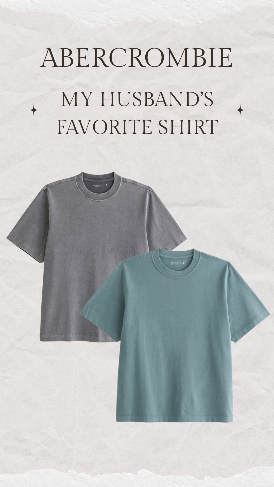 @abercrombie spring sale top men’s pick!!  These are my husband’s favorite tshirts. He says they’re the perfect amount of thickness! And the neckline doesn’t get stretched out! 

#LTKMens #LTKootd #LTKSpringSale
