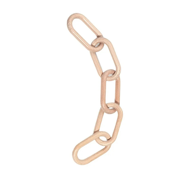 perfk Wood Chain Link Decor, Home Decoration, 5 Link Wooden Knot Decorative Chain for Living Room... | Walmart (US)