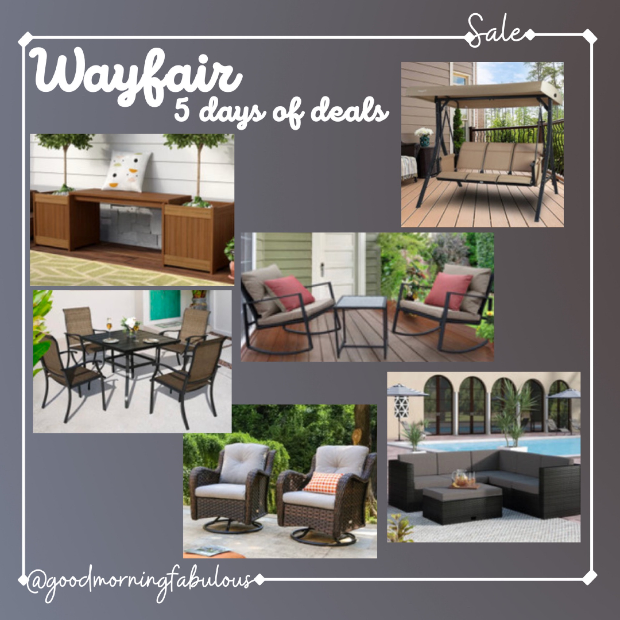 Wayfair 5 days of deals. Up to 40% off outdoor furniture. Sale ends 4/5/2023

#LTKsalealert #LTKhome #LTKSeasonal