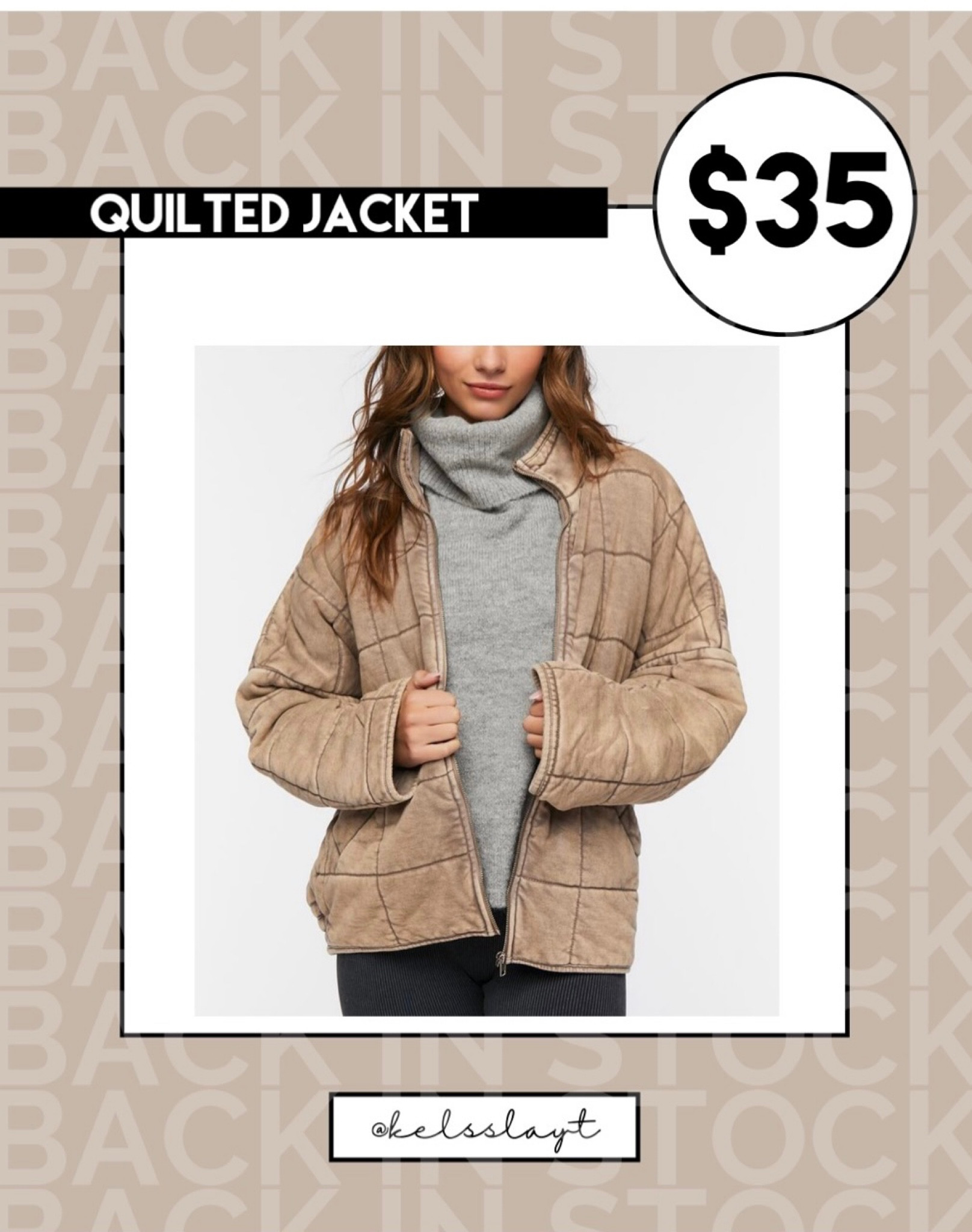 Free people dupe quilted jacket on sale for $35

#LTKunder50 #LTKsalealert #LTKCyberweek