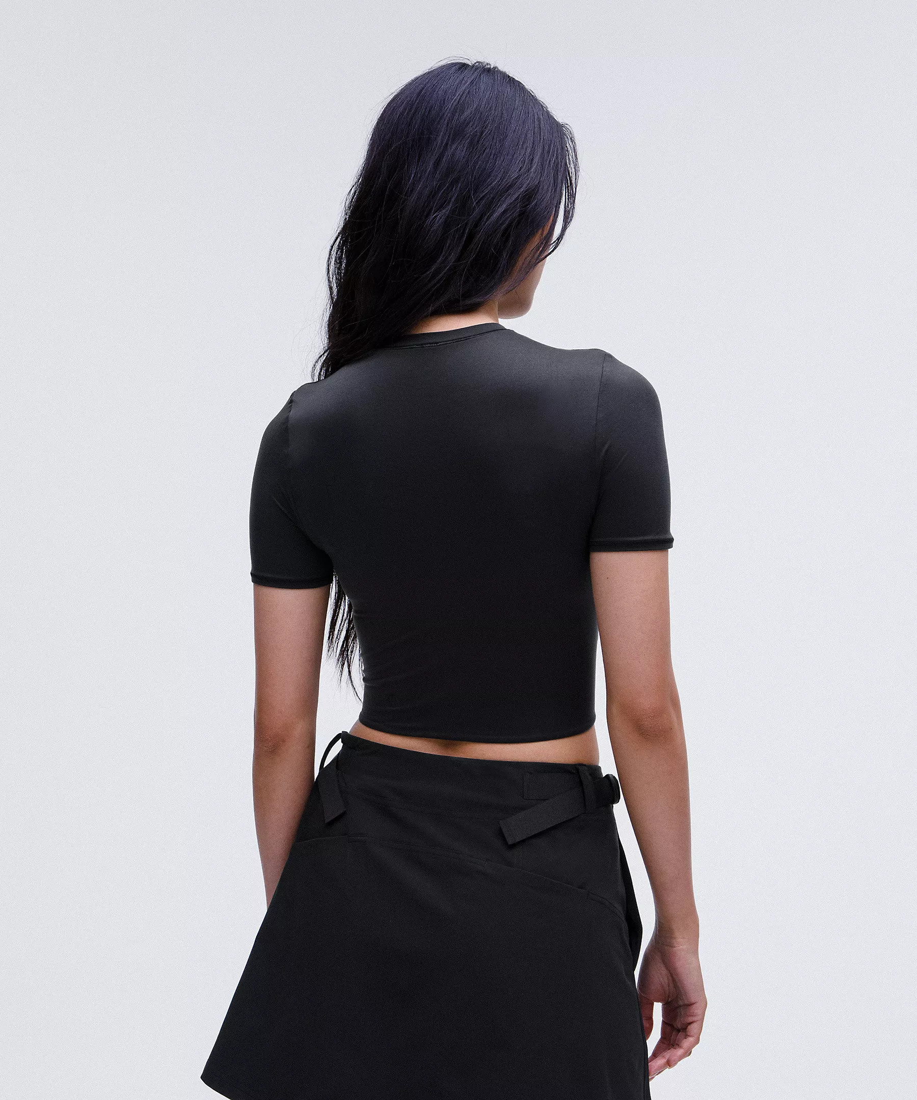 Wundermost Ultra-Soft Nulu Crewneck Cropped T-Shirt | Lululemon (US)