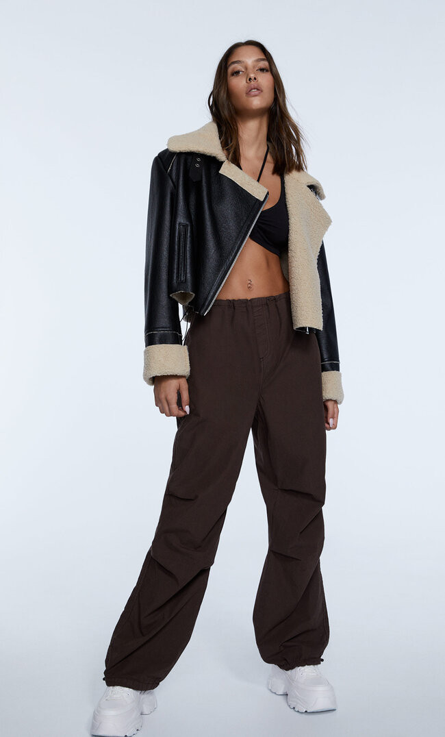 Double-faced jacket - Women's fashion | Stradivarius United Kingdom | Stradivarius (UK)