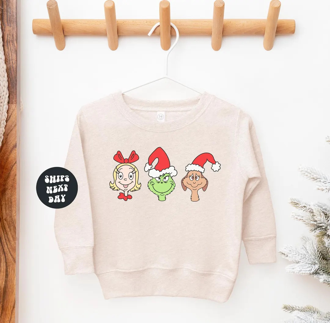 Grinchmas Sweatshirt Grinch Christmas Sweatshirt Toddler Christmas Grinch Sweatshirt Christmas Fa... | Etsy (US)