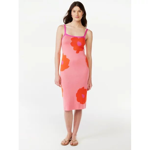 Free Assembly Women's Sleeveless Midi Sweater Dress, Sizes XS-XL | Walmart (US)