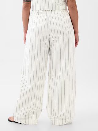 365 High Rise Linen-Cotton Trousers | Gap (US)