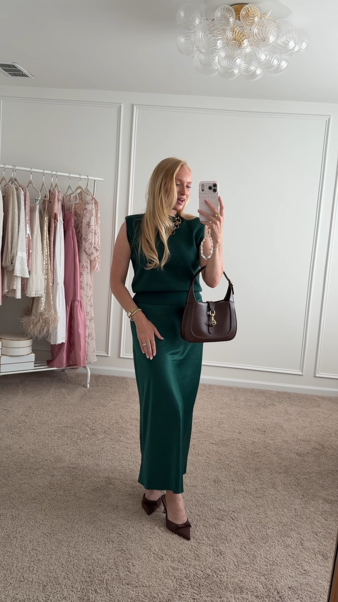 Thai chic emerald set will be on sale in the Nordstrom anniversary sale starting at midnight tonight for icons! I’m wearing a medium in the skirt and a small in the sweater. 

Green was a huge trend in the sale this year

#LTKSaleAlert