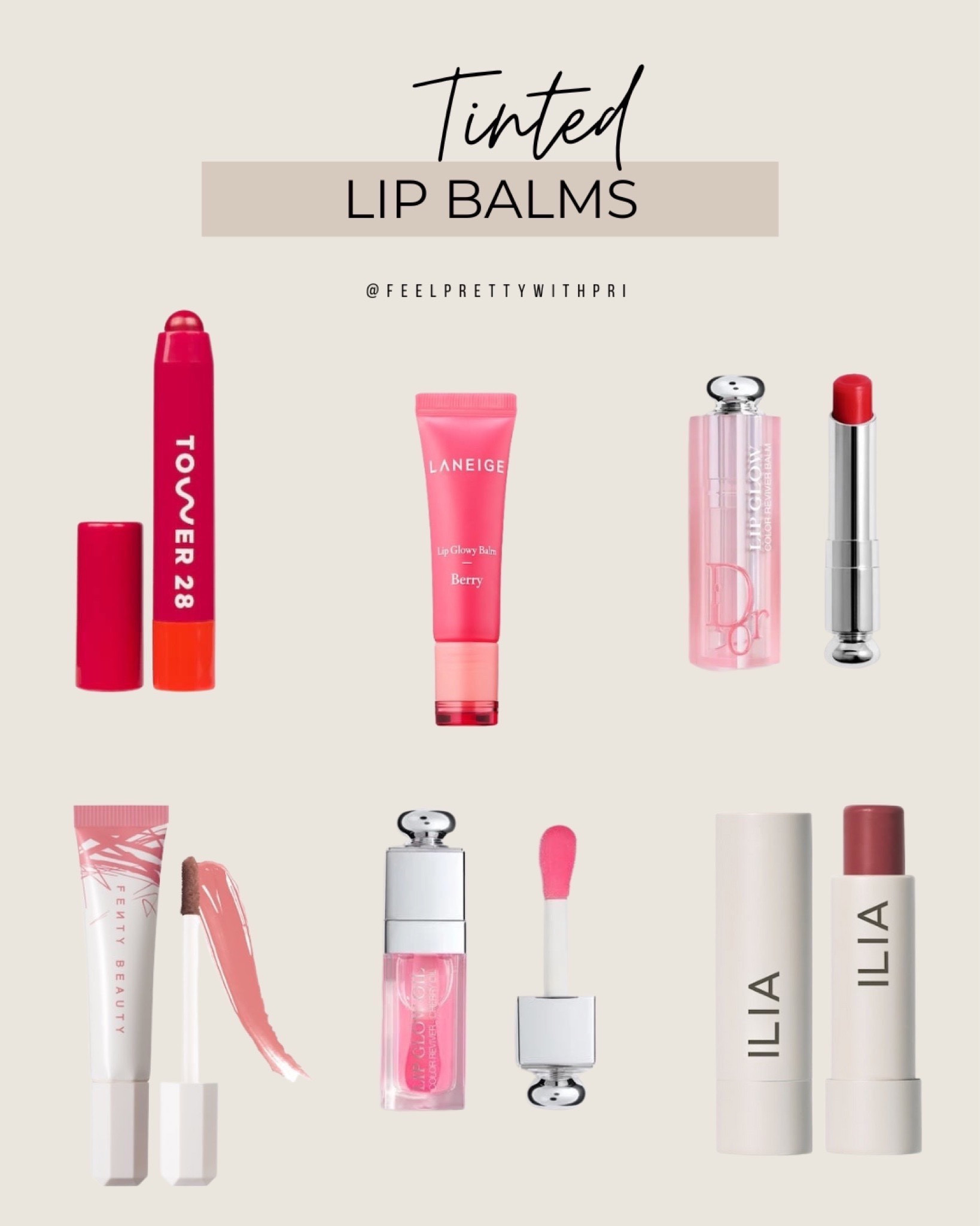 My favorite tinted lip balms! Must have beauty products, beauty finds 

#LTKunder100 #LTKbeauty #LTKFind
