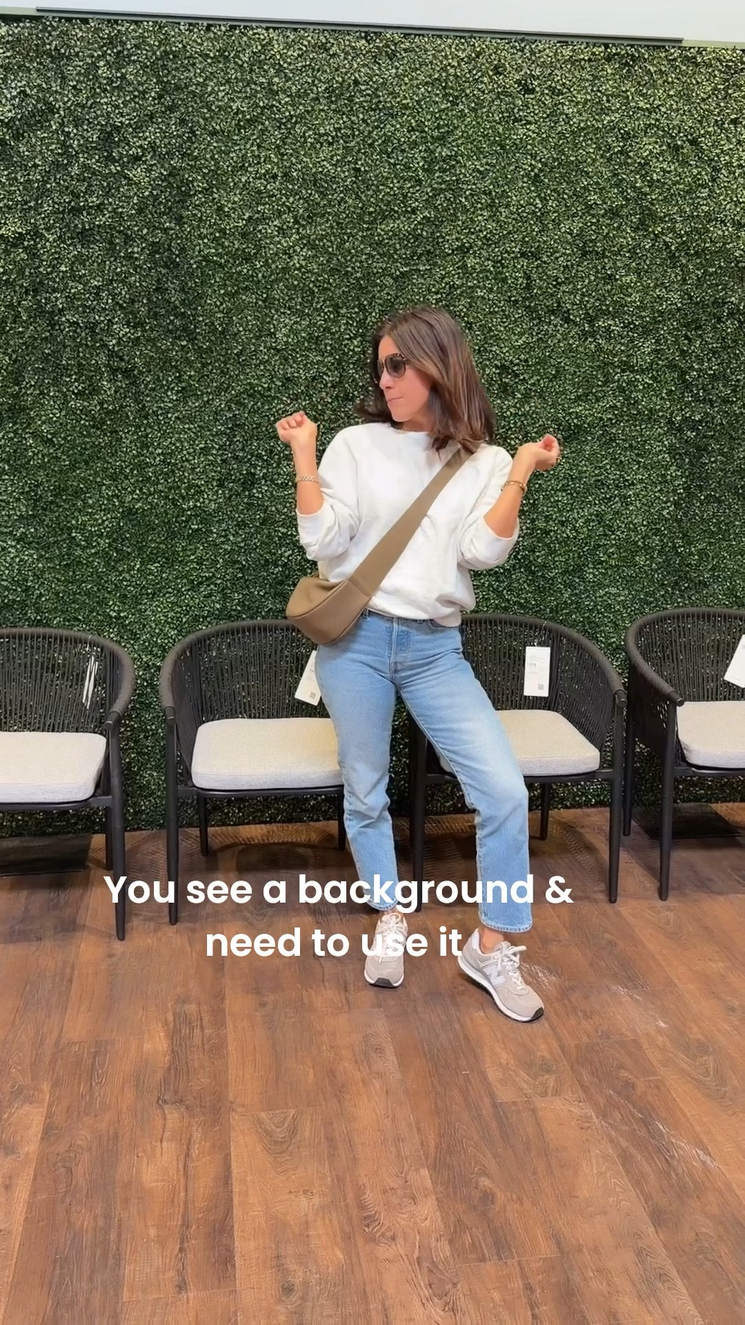 Casual everyday look in Levi’s 

Wearing 25 in Wedgie straight 
New Balance a favorite sneaker tts 
Old navy pullover so comfy 

#LTKSeasonal #LTKgrwm #LTKootd