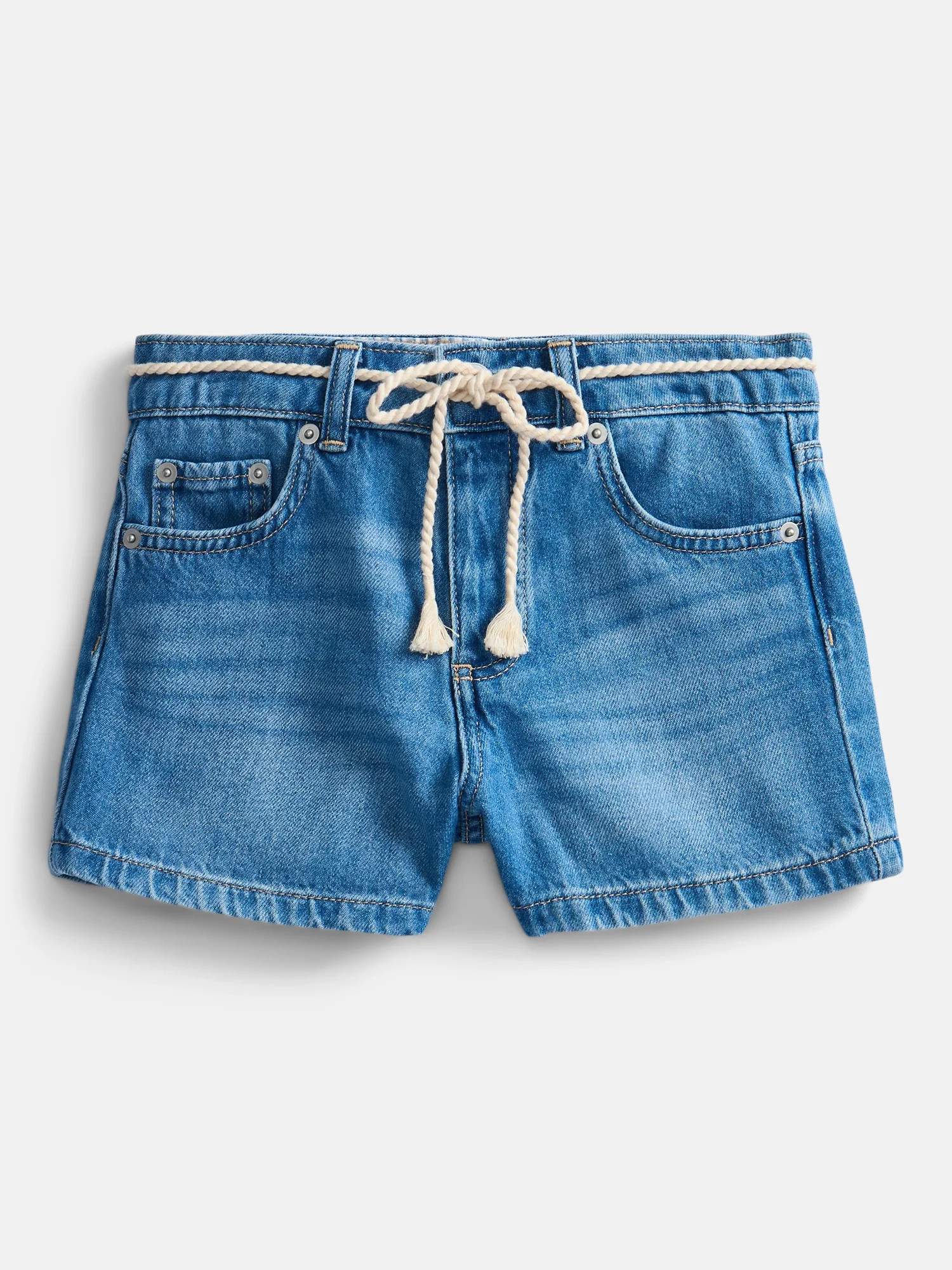 Weekend Academy Girls Denim Short with Cord, Sizes 4-18 | Walmart (US)