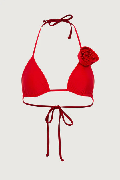 Rosette Triangle Top (Scarlet Red/Red) | SAME