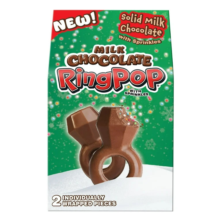 Holiday Ring Pop Lollipop & Milk Chocolate Sprinkles Bundle, Assorted Flavors | Walmart (US)