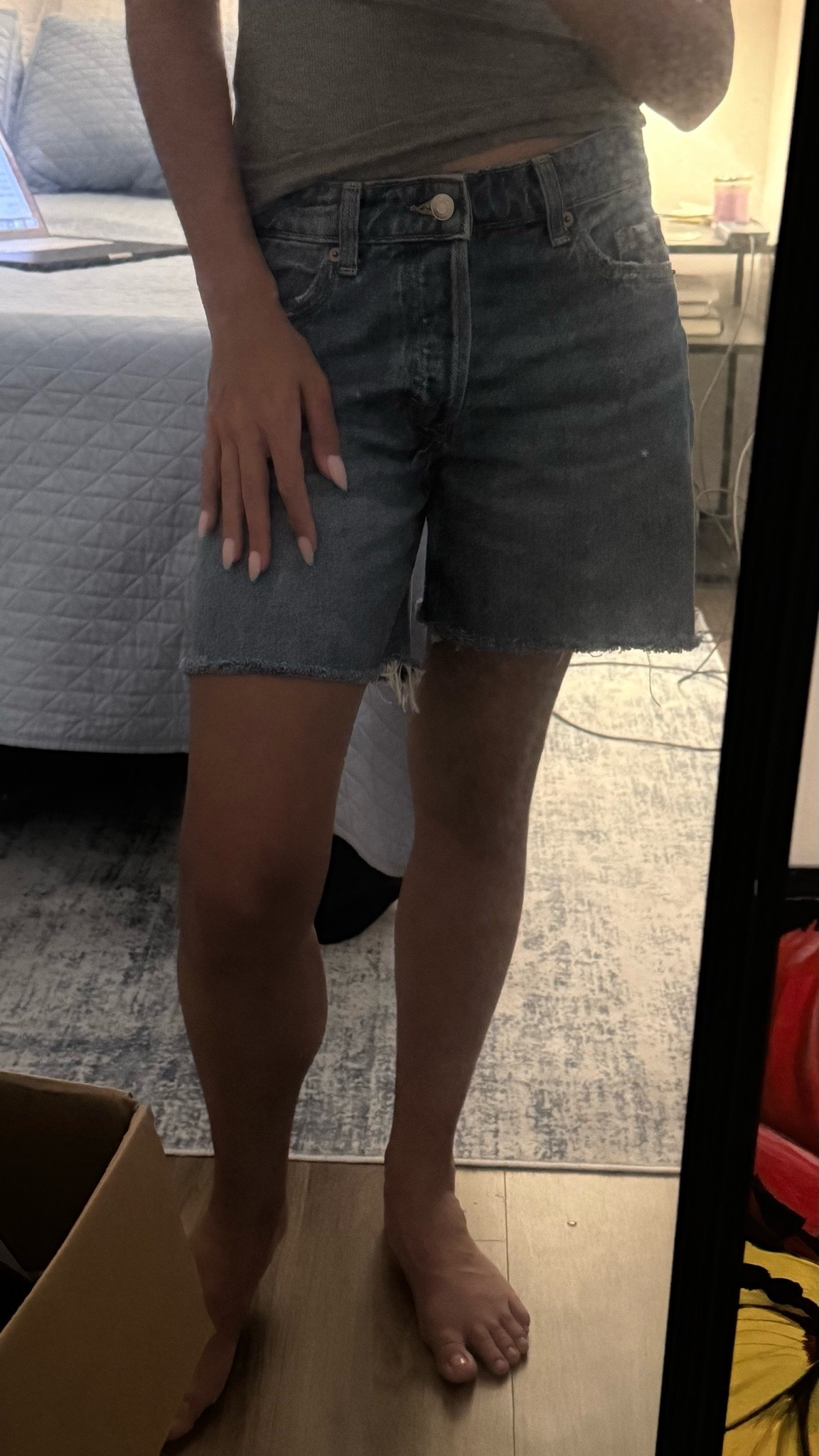 When Costco hits the nail on the Kwak cargo trend shorts… 
TTS 
Size: 4 
Color: light blue denim

#LTKootd #LTKSaleAlert #LTKTravel