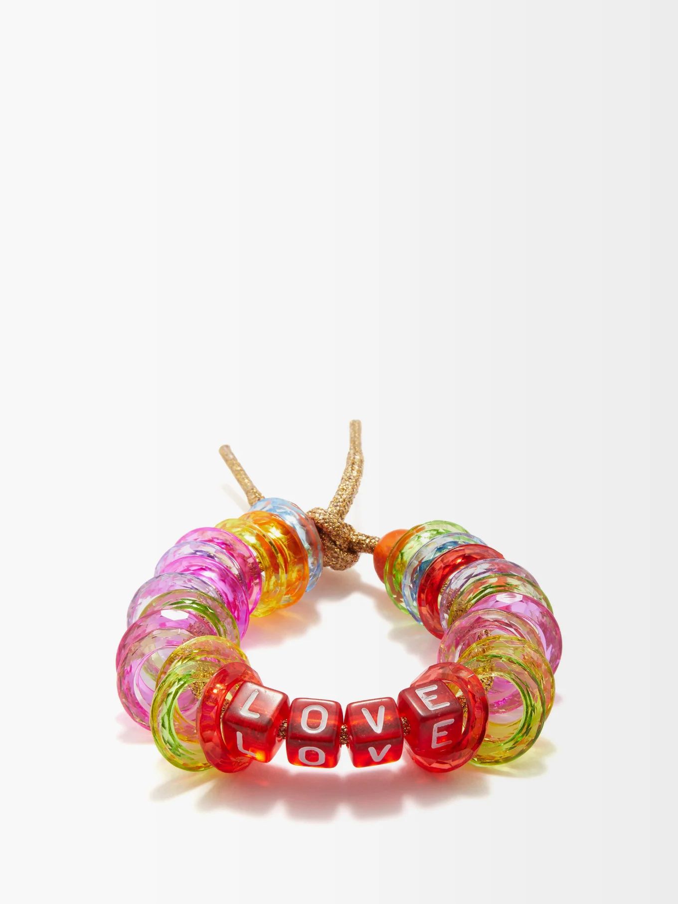 Love bead and Lurex bracelet | Lauren Rubinski | Matches (US)