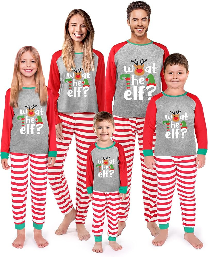 SUNNYBUY Family Christmas Pjs Matching Sets,Holiday Pajamas Xmas Jammies for Family or Couples | Amazon (US)