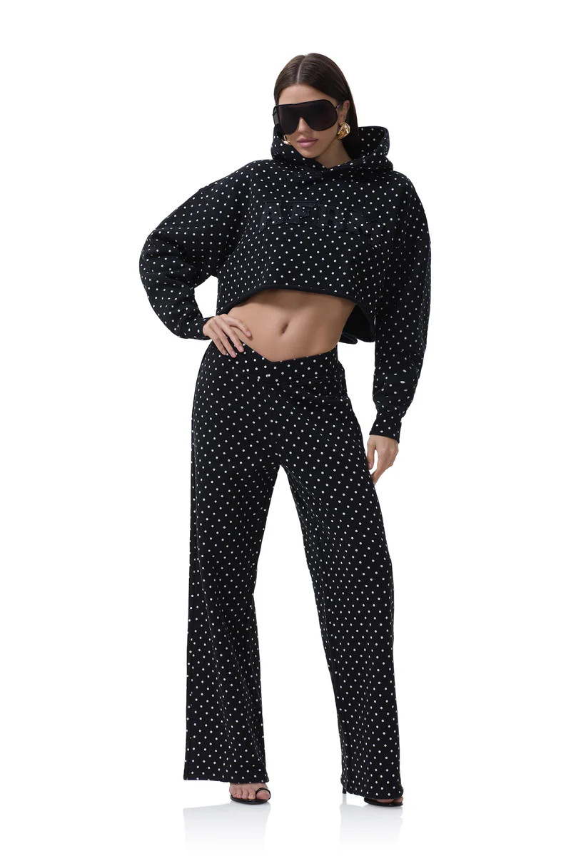 darius-cropped-hoodie-noir-micro-dot | ShopAFRM