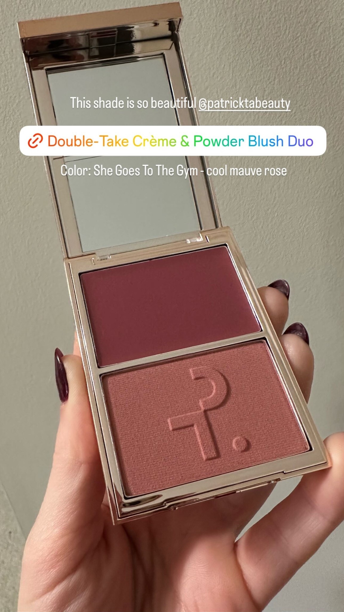 This shade is so beautiful @patricktabeauty  Color: She Goes To The Gym - cool mauve rose