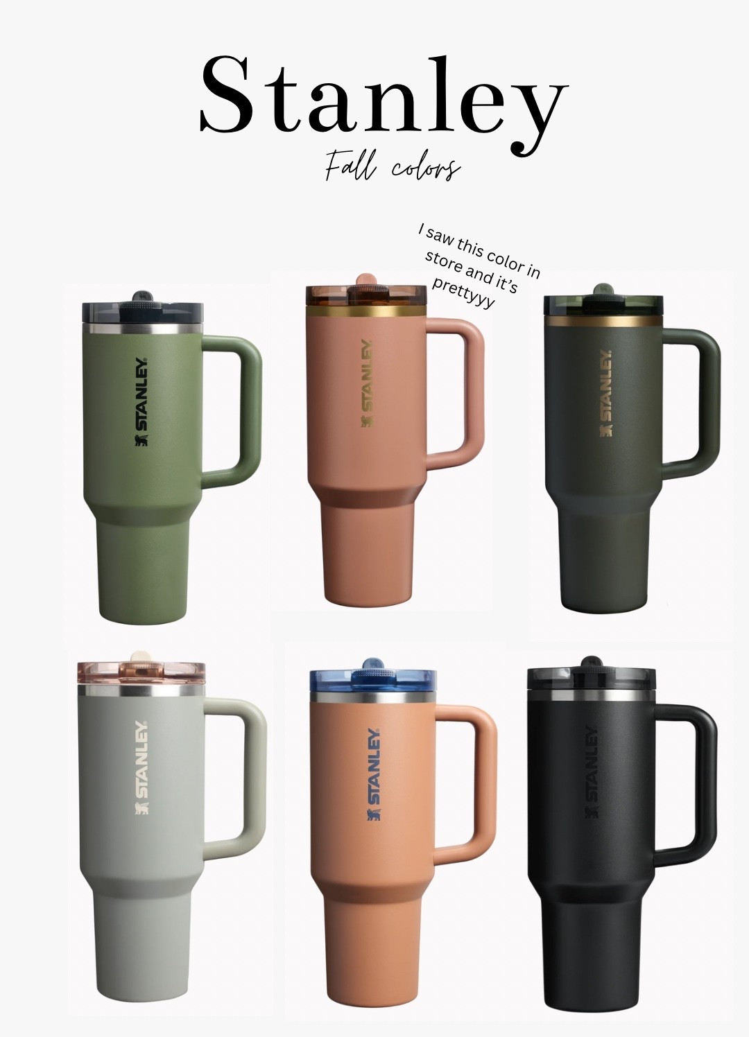 Your cup doesn’t HAVE to match your outfit but it sure makes me happy when it does🤪 

#stanley #drink #home #kitchen 

#LTKHome #LTKActive #LTKFindsUnder50