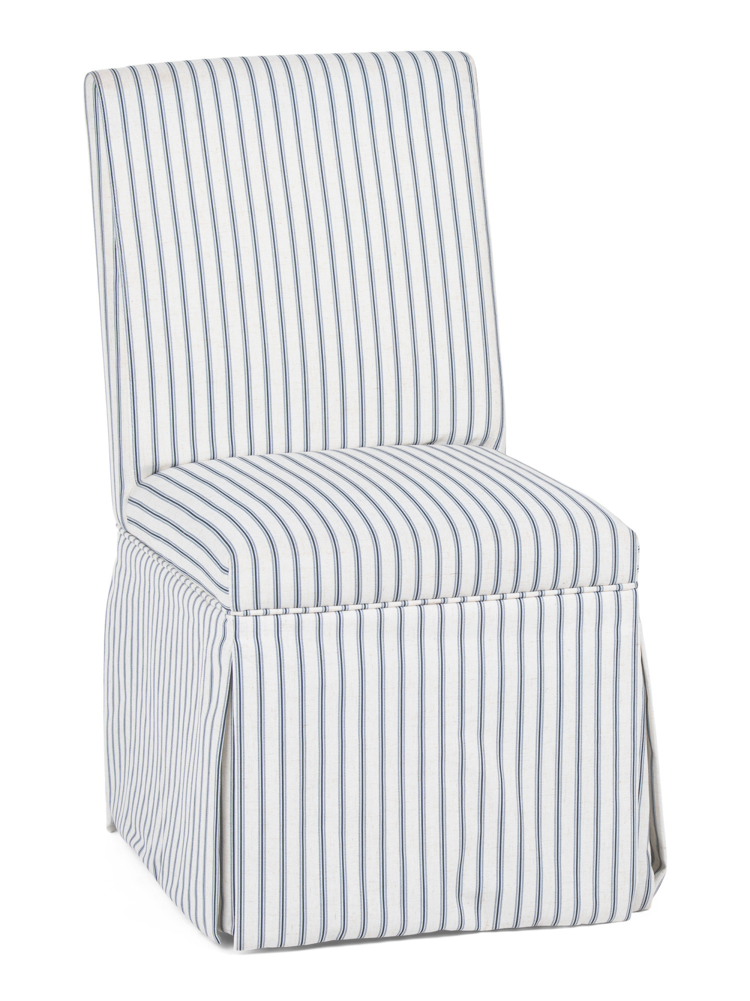 19.5x37 Striped Rolling Caster Wheel Slipcover Dining Chair | TJ Maxx